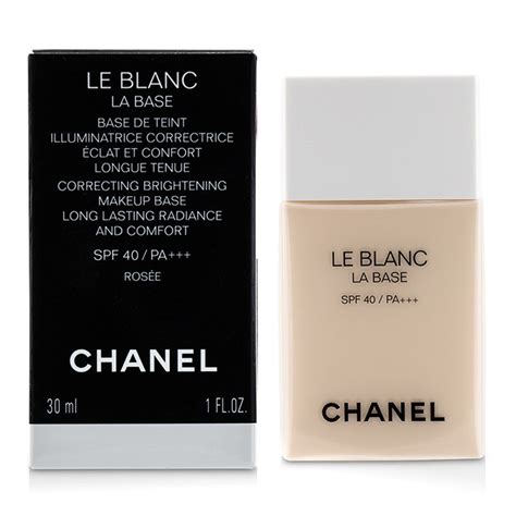 chanel makeup base le blanc rosee
